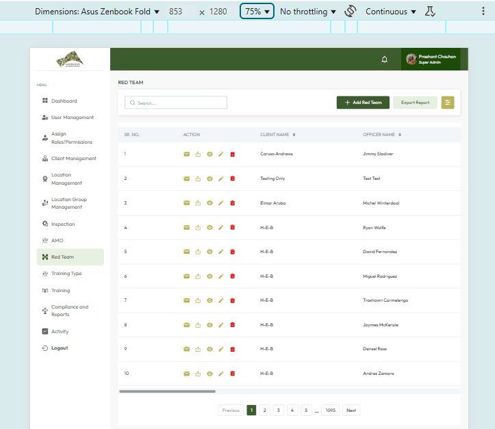 red-team-main-page